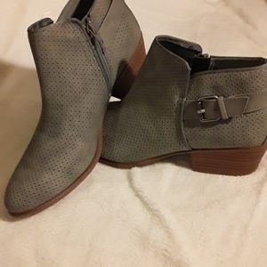 Gray Ankle Boots